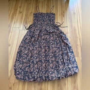 Madewell Floral Maxi Dress with Bubble Hem